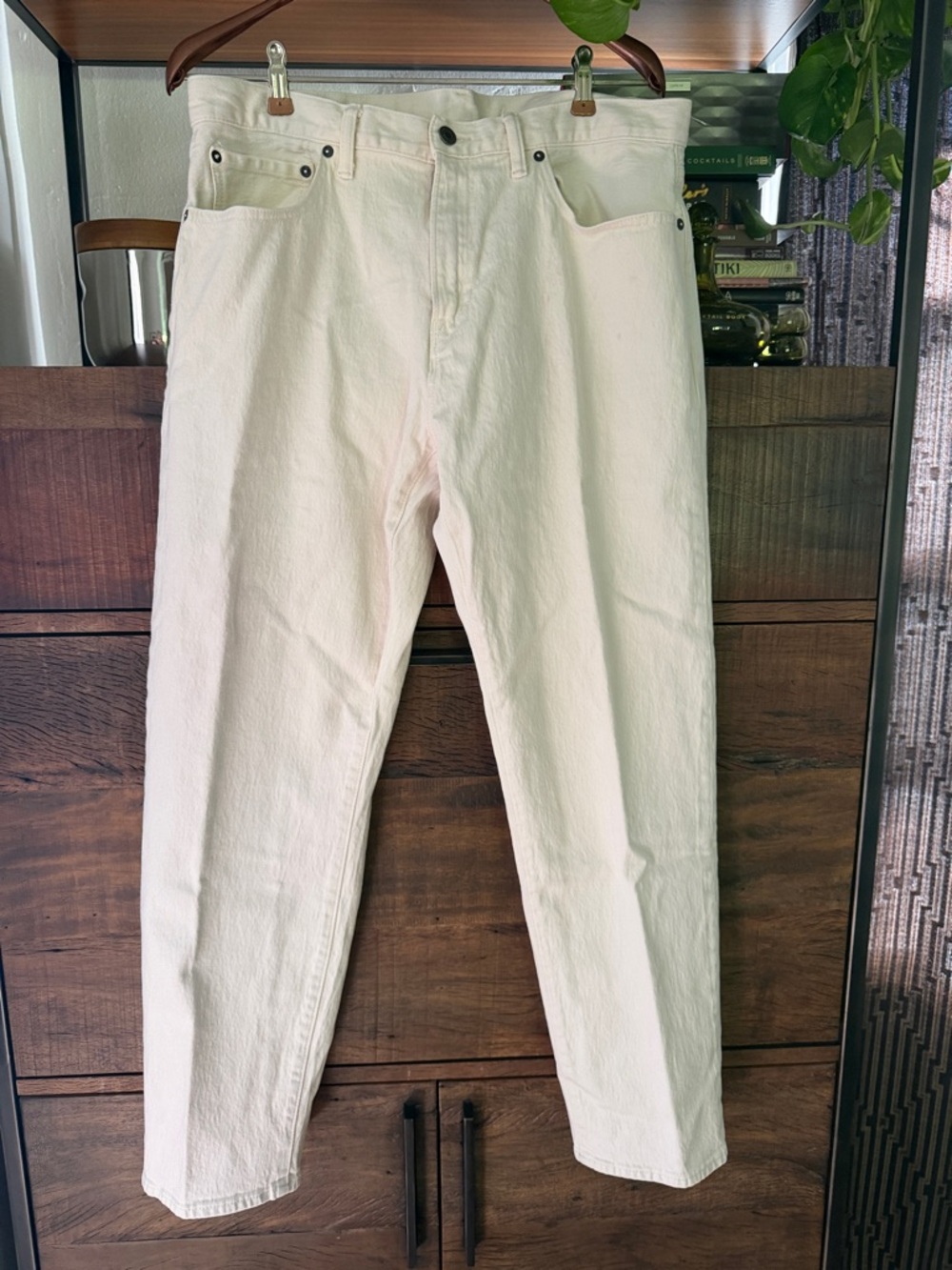 GAP Men's Light Off-White Jeans